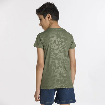 All Day Wear Camo Grape Green Tee