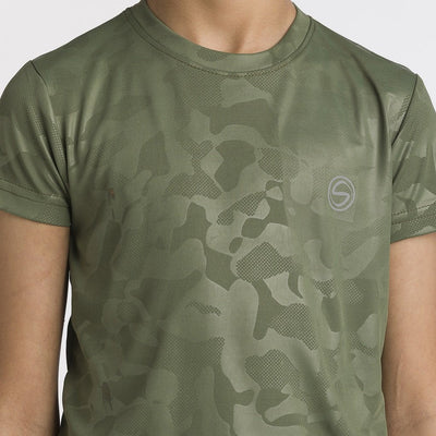 All Day Wear Camo Grape Green Tee