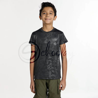 All Day Wear Camo Versatile Black Tee