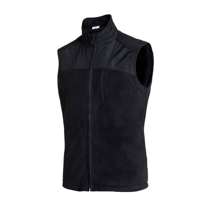 Polar English Fleece Bomber Vest Black