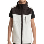 Polar English Fleece Bomber Vest Beige & Brown