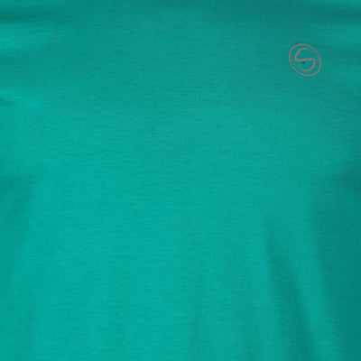 Solid Green Crew Neck Zero Stain 100 Percent Premium Cotton T shirt