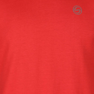 Solid Salmon Red Crew Neck Zero Stain 100 Percent Premium Cotton T shirt