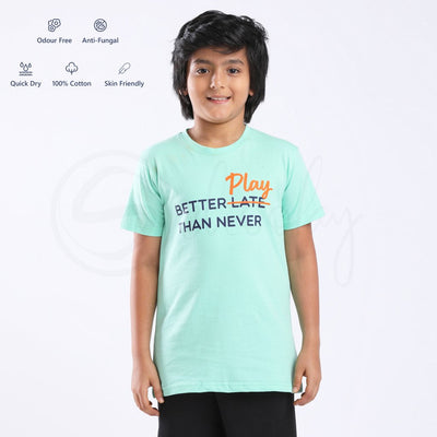 Stain Repeller Mint Green Tees Better Play Than Never