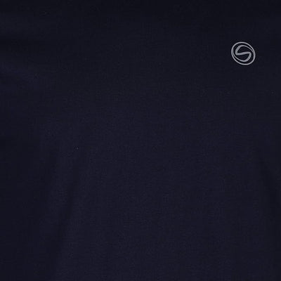 Stain Repeller Solid Navy Blue Tee