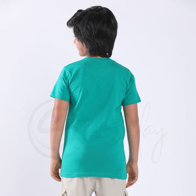 Stain Repeller Solid Teal Green Tee