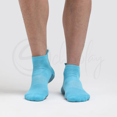 Anti-Fungal Ankle Sports Socks Teal Blue (Teen socks)