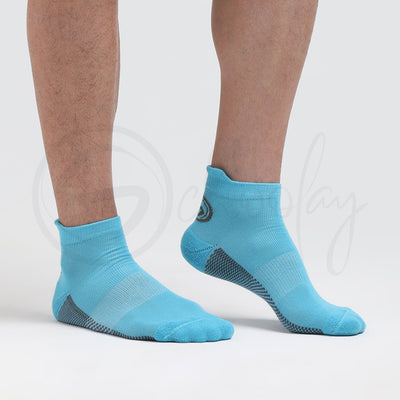 Anti-Fungal Ankle Sports Socks Teal Blue (Teen socks)