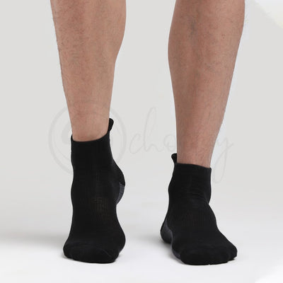 Anti-Fungal Sports Socks Black (Teen socks)