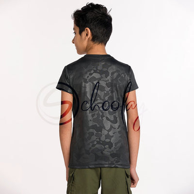 All Day Wear Camo Versatile Black Tee