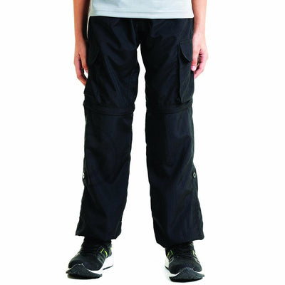 Black 4 in 1  Convertible Cargos (Full Pant, 3/4th , Shorts & Pouch)