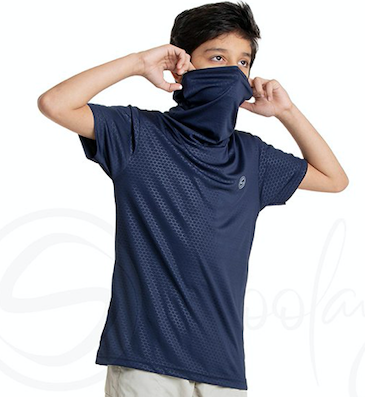 Defender - Turtle Neck Navy Blue MaskTee