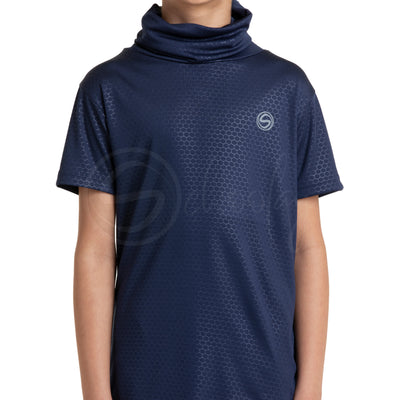 Defender - Turtle Neck Navy Blue MaskTee